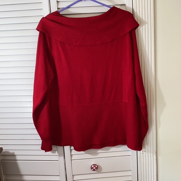 EUC 2xl Cato Red Long Sleeve Top - Picture 5 of 5